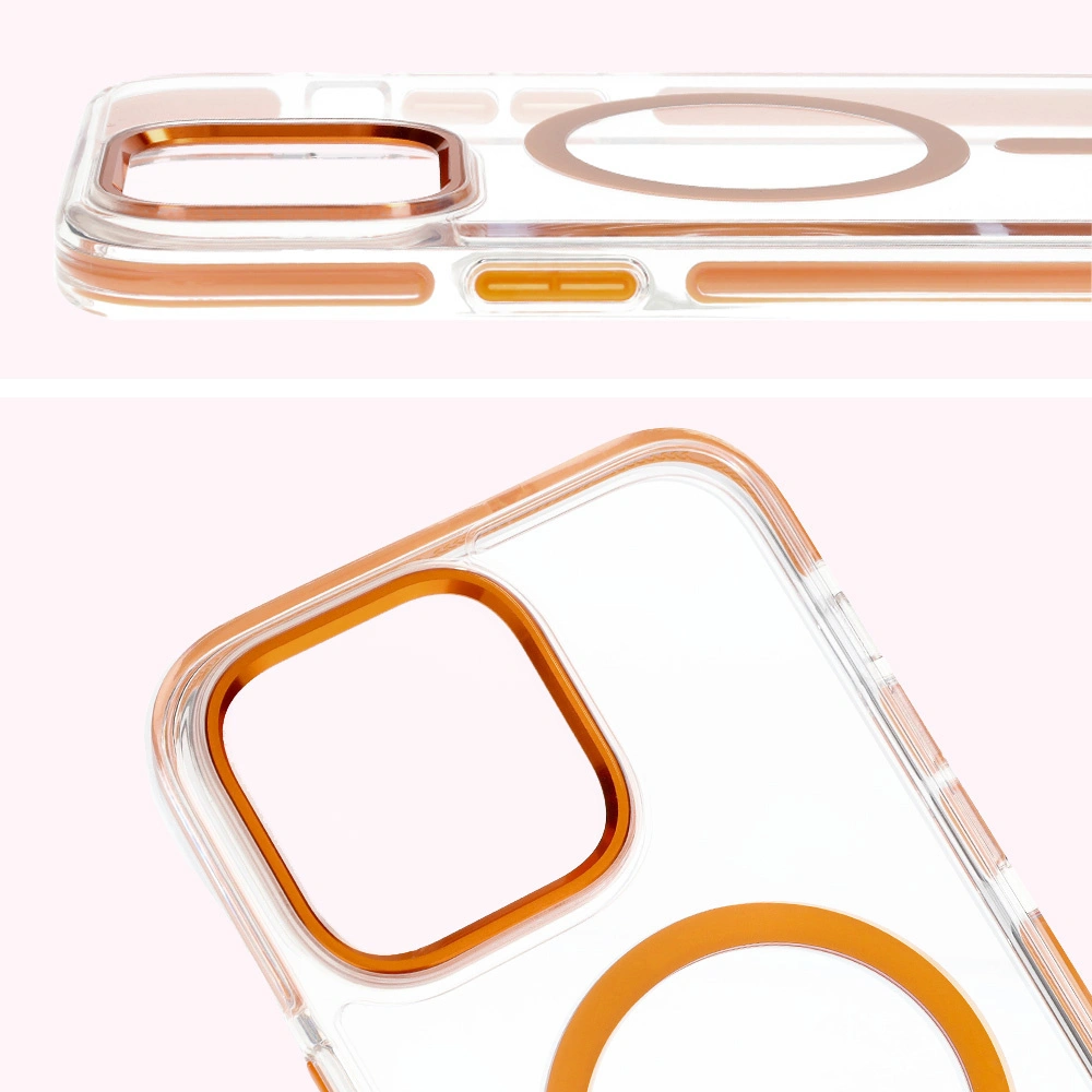 Bizon Case Marco Apple iPhone 14 Pro Max clear with orange frame