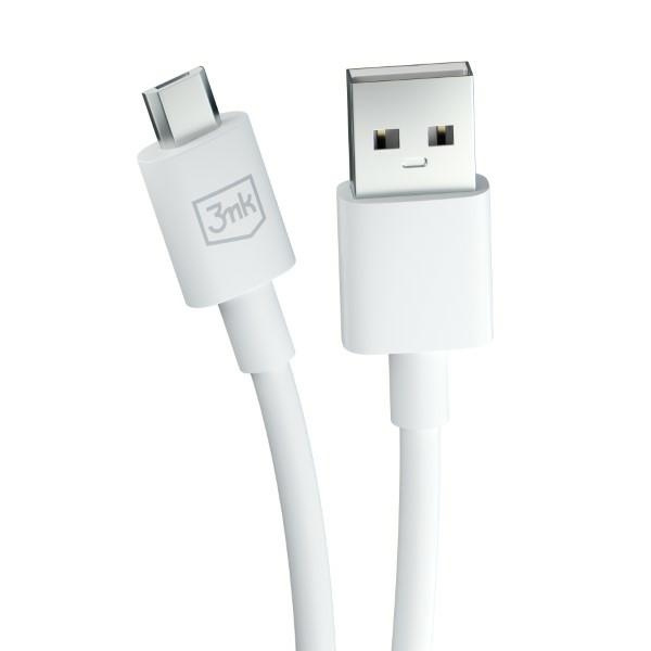 3MK cable Hyper USB-A / microUSB 1.2m 5V 2.4A white