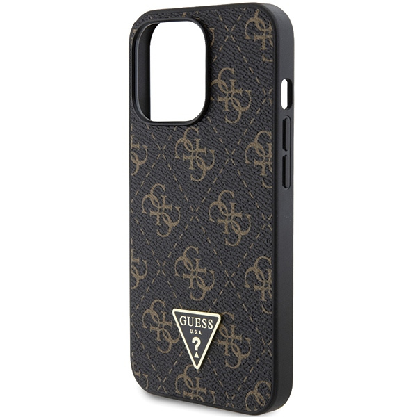 Guess GUHCP14LPG4GPK Apple iPhone 14 Pro hardcase 4G Triangle Metal Logo black