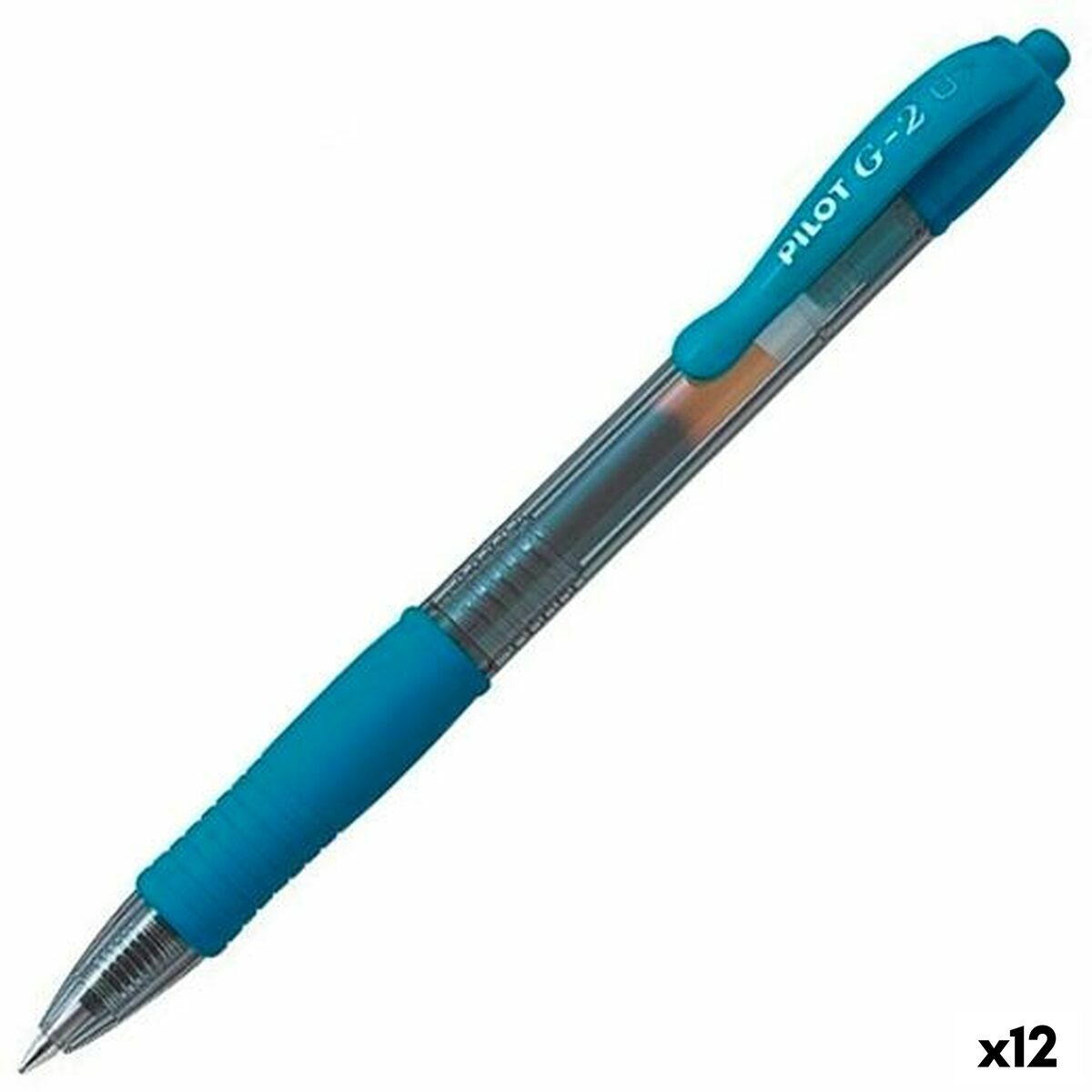 Gel-Stift Pilot G-2 türkis 0,4 mm (12 Stück)