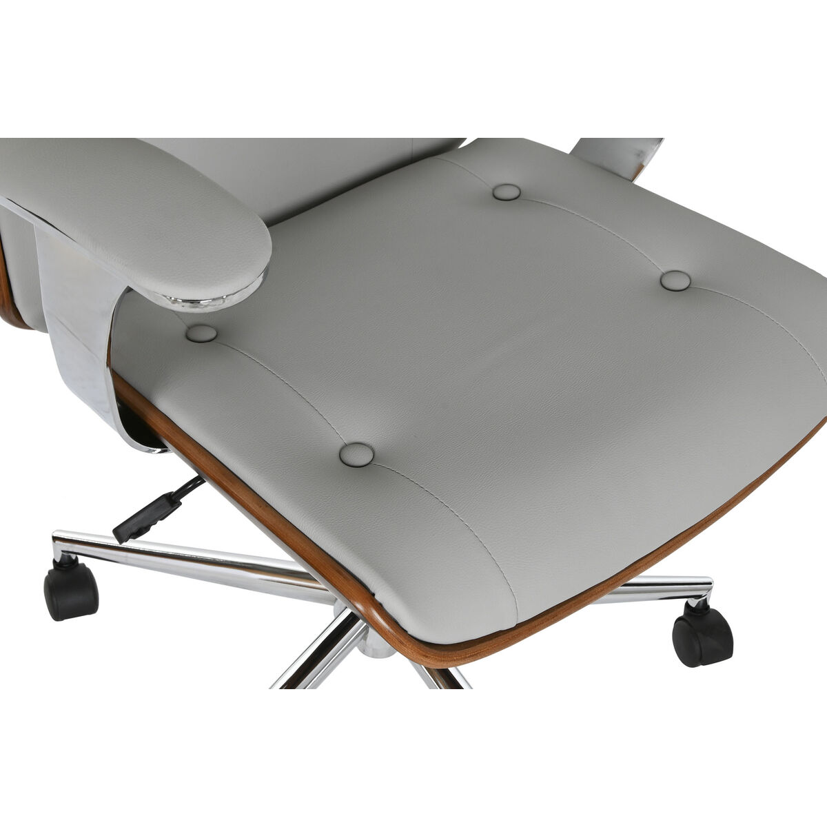 Office Chair with Headrest Home ESPRIT Beige Ivory