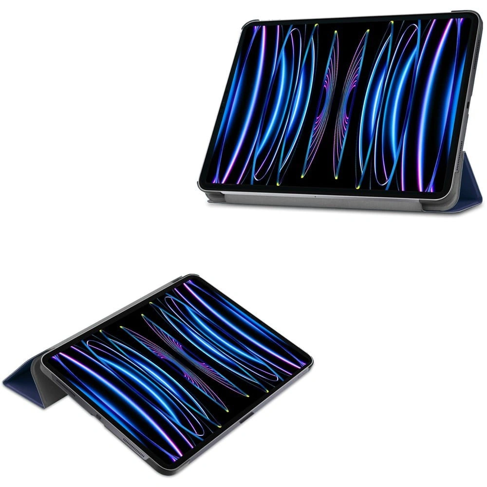 Bizon Case Tab Croc Apple iPad Pro 11 2022/2021/2020/2018 navy blue