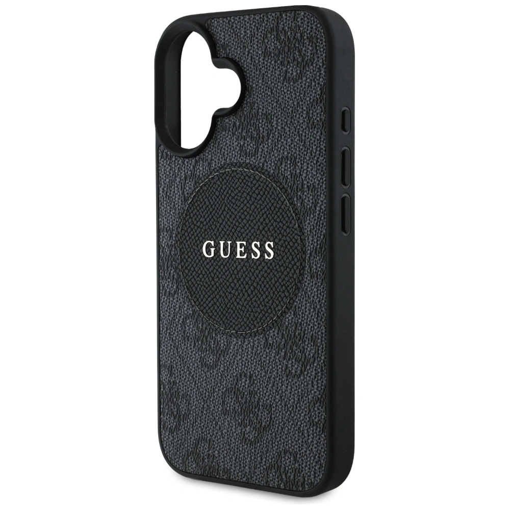 Guess 4G Circle Classic Logo MagSafe Apple iPhone 16 black
