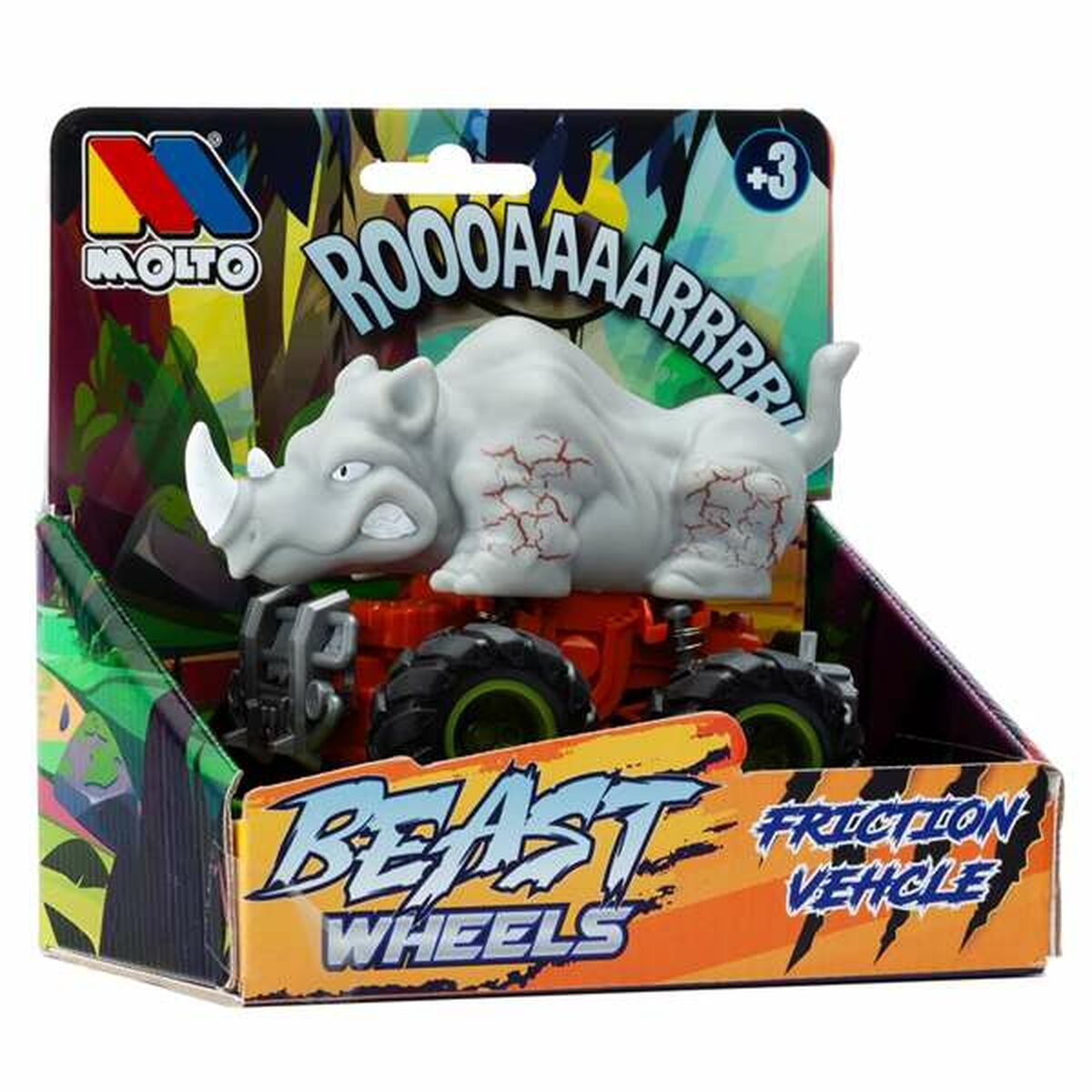 Friction Car Moltó Beast Wheels Multicolour