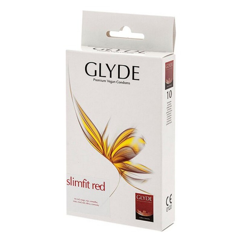 Condoms Glyde Slimfit Red 10 Units