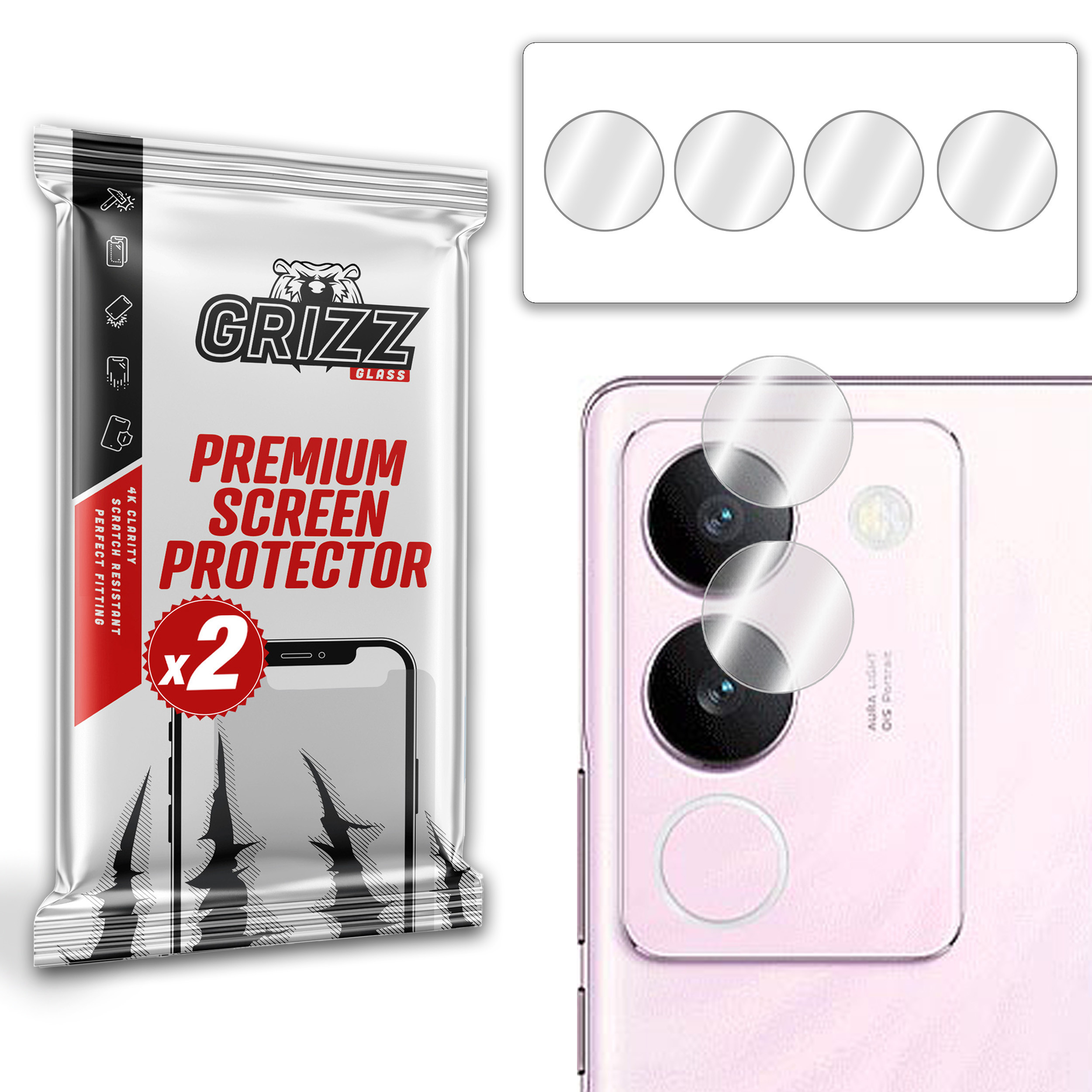 GrizzGlass HybridGlass Camera vivo S17