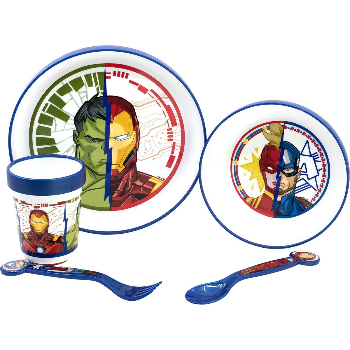 Children’s Dinner Set The Avengers CZ11304 Plastic (5 Pieces)