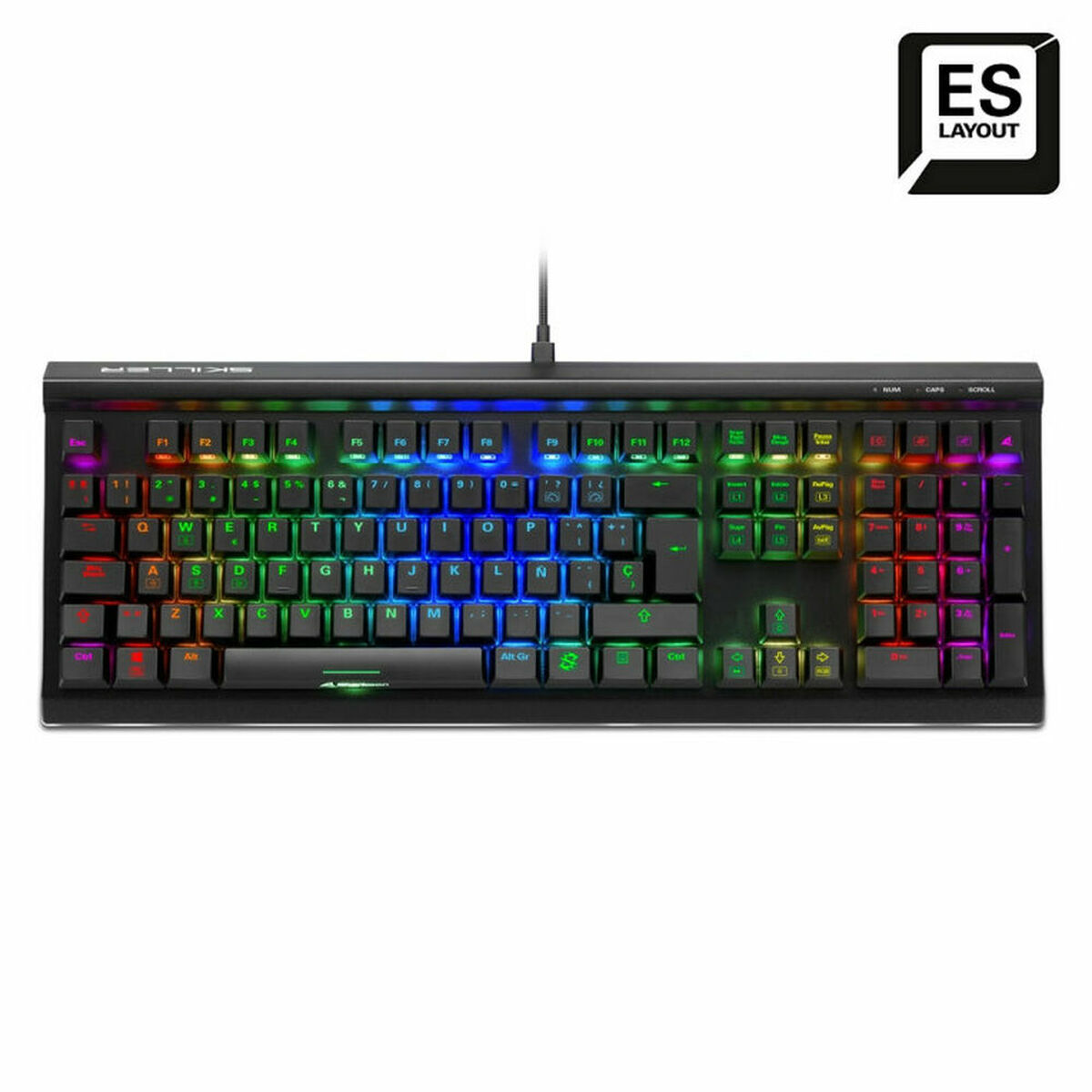Gaming Keyboard Sharkoon SGK60 RGB Black Spanish
