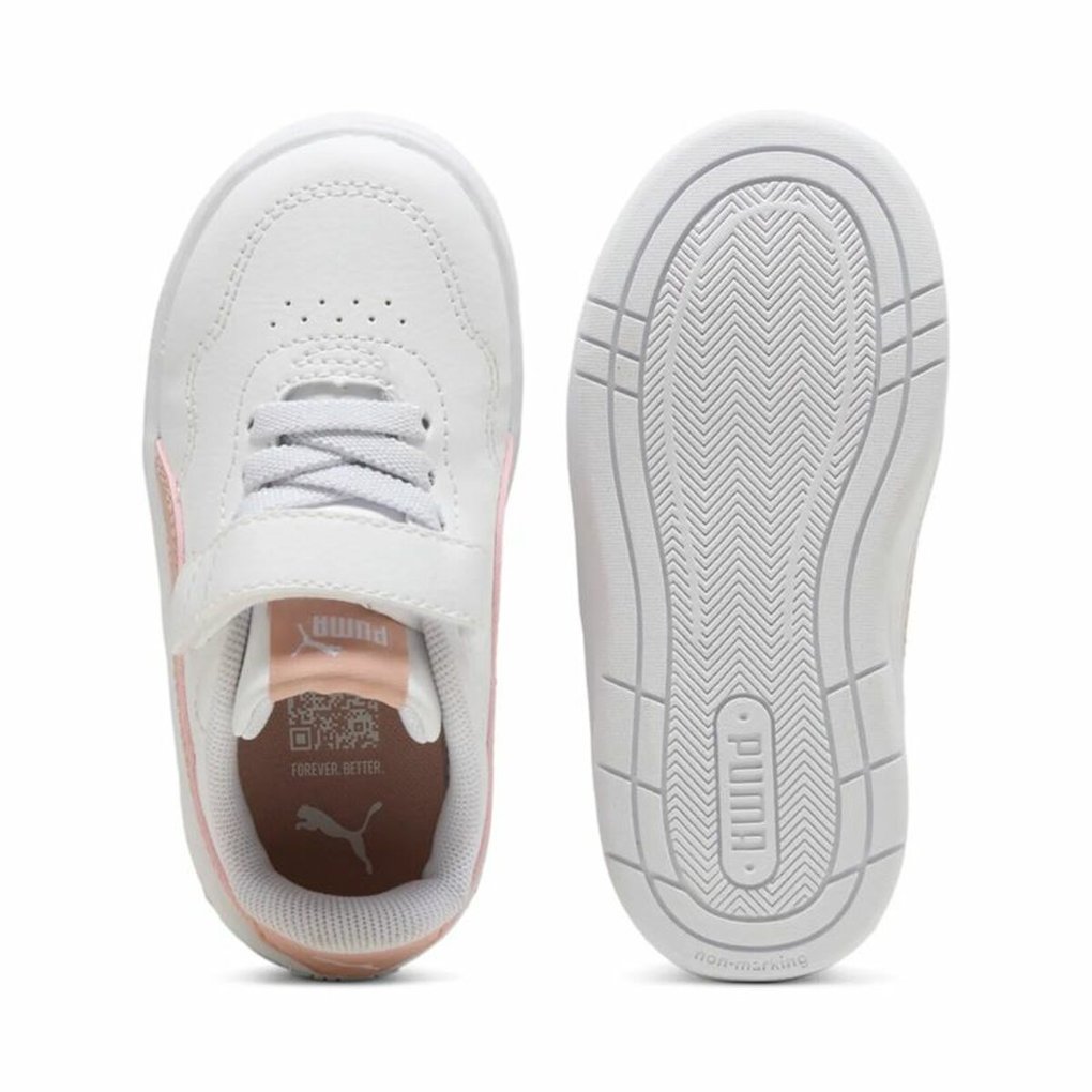 Sports Shoes for Kids Puma Court Lally Ac+ Inf White Pink
