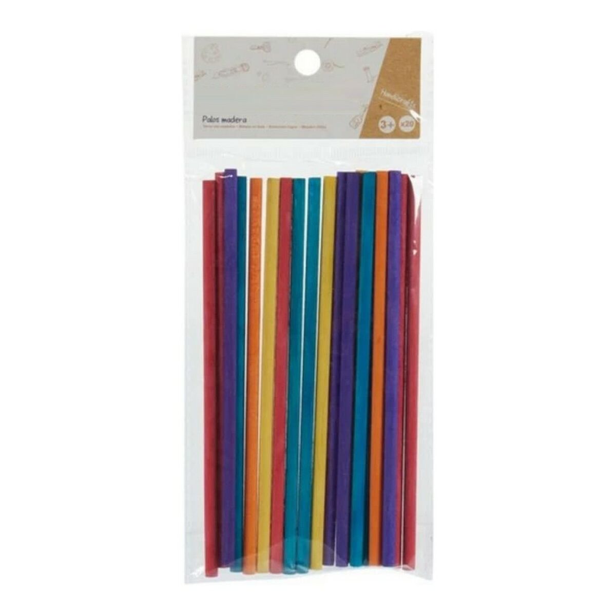 Sticks Multicolour Wood (20 Pieces)