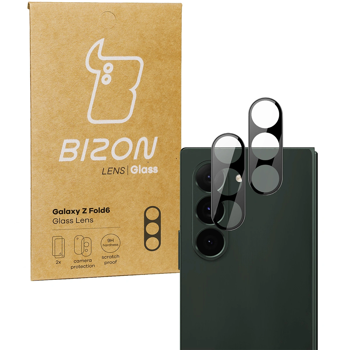 Bizon Glass Lens Samsung Galaxy Z Fold6 [2 PACK]