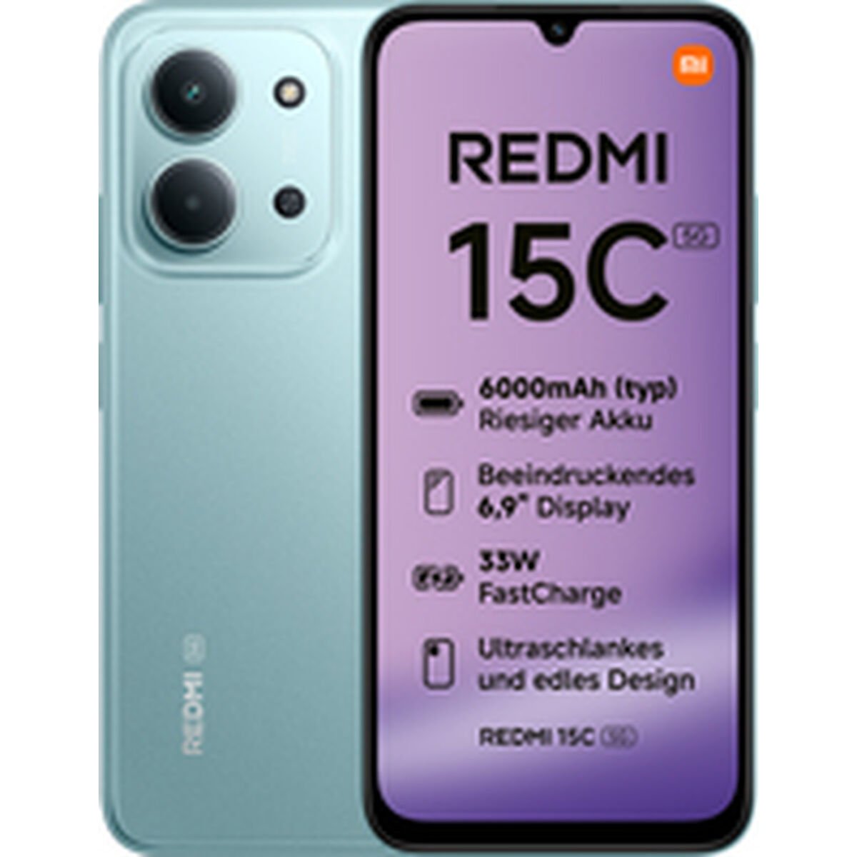 Smartphone Xiaomi Redmi 15C 6,9" Octa Core 4 GB RAM 128 GB Green
