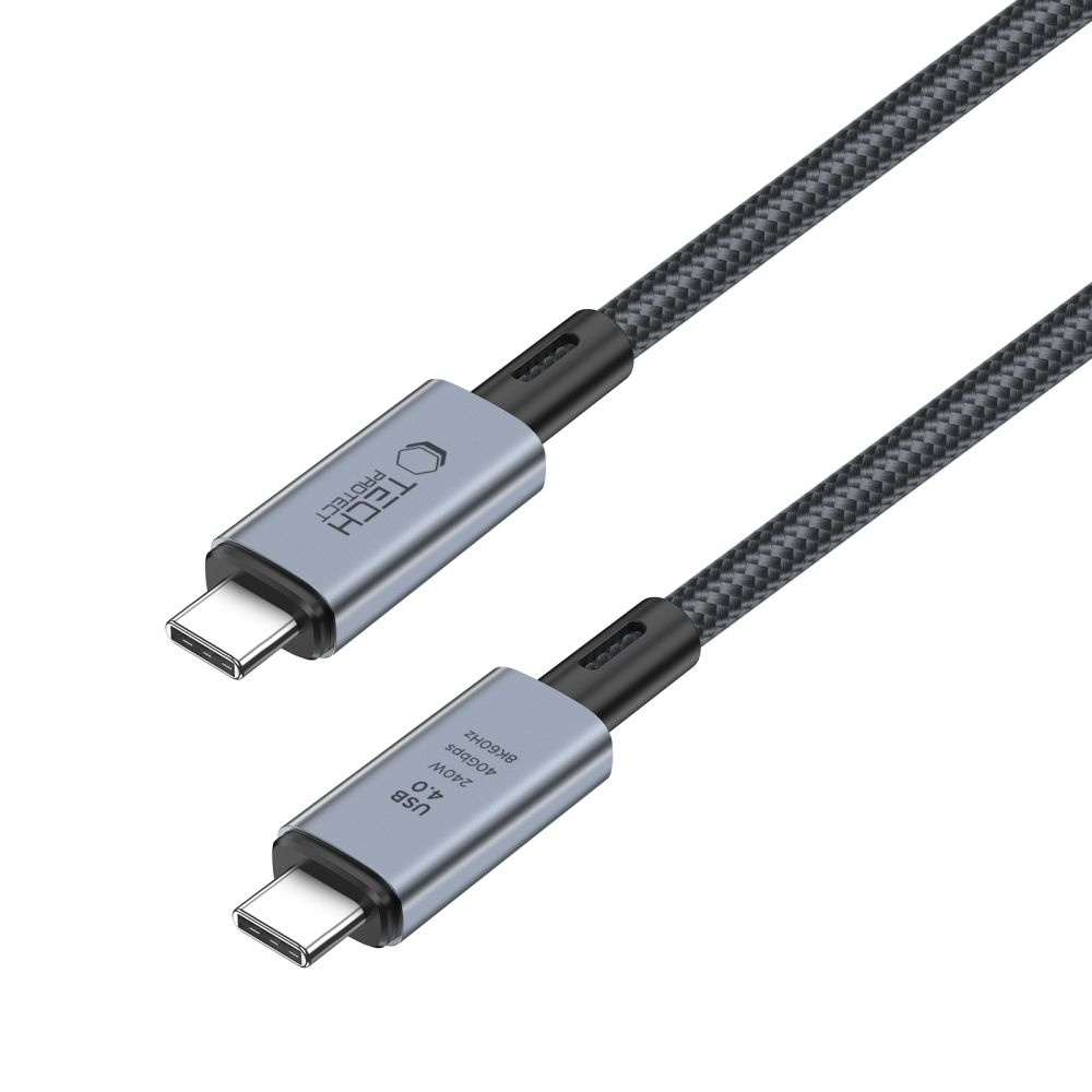 Tech-Protect Ultraboost Max USB-C / USB-C cable Thunderbolt 4.0 8K 40Gbps PD 240W 200cm Grey
