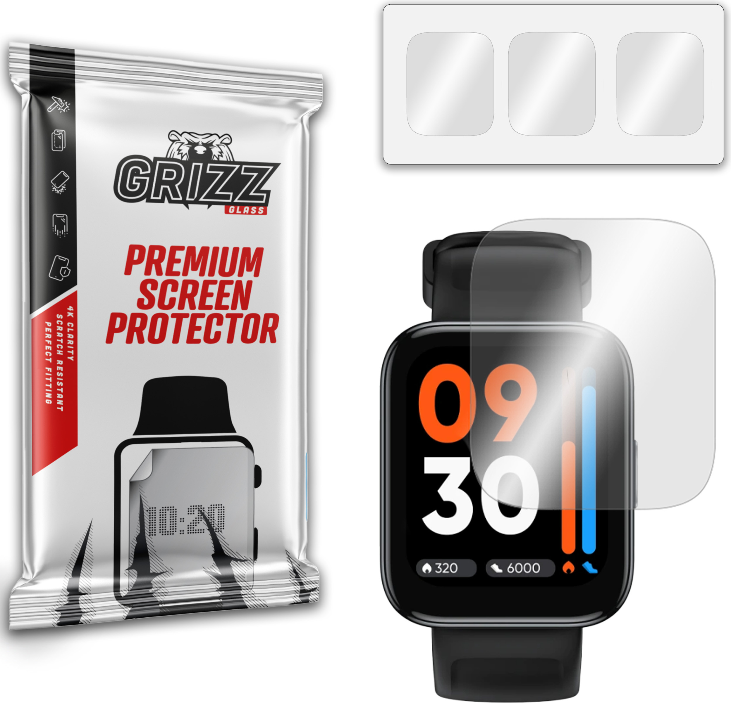 GrizzGlass Hydrofilm Realme Watch 3