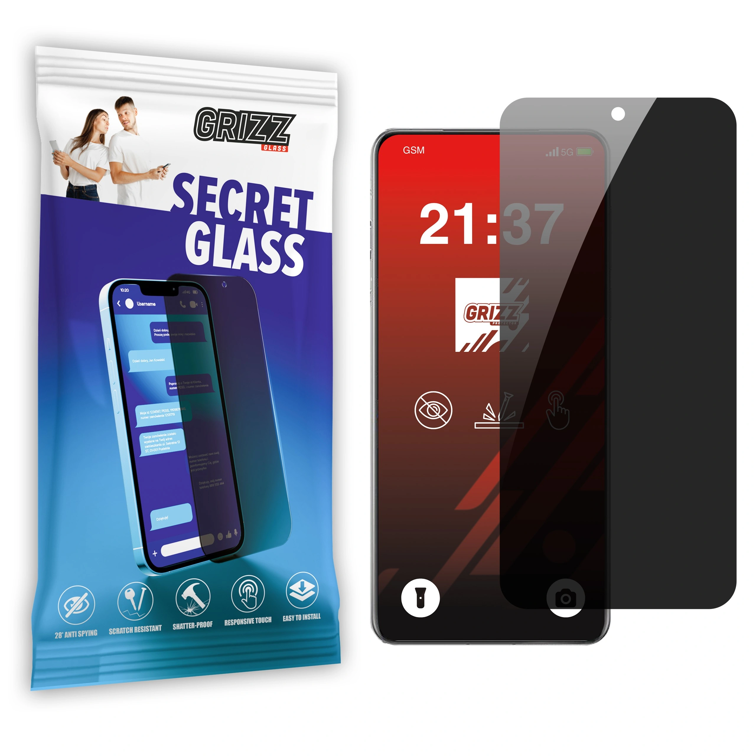 GrizzGlass SecretGlass Oppo Find X8 Pro