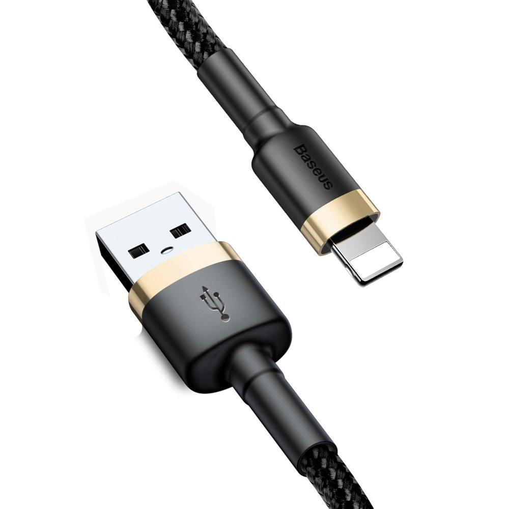 Baseus Cafule USB-A/Lightning Cable QC 3.0 2A 3M black-gold