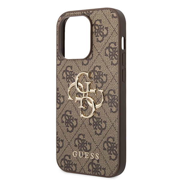 Guess GUHCP15X4GMGBR Apple iPhone 15 Pro Max hardcase 4G Big Metal Logo brown