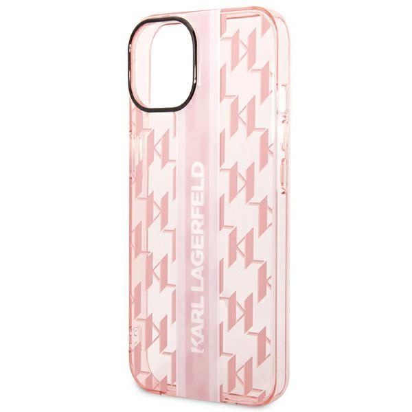Karl Lagerfeld KLHCP14MHKLSPCP Apple iPhone 14 Plus hardcase pink Mono Vertical Stripe