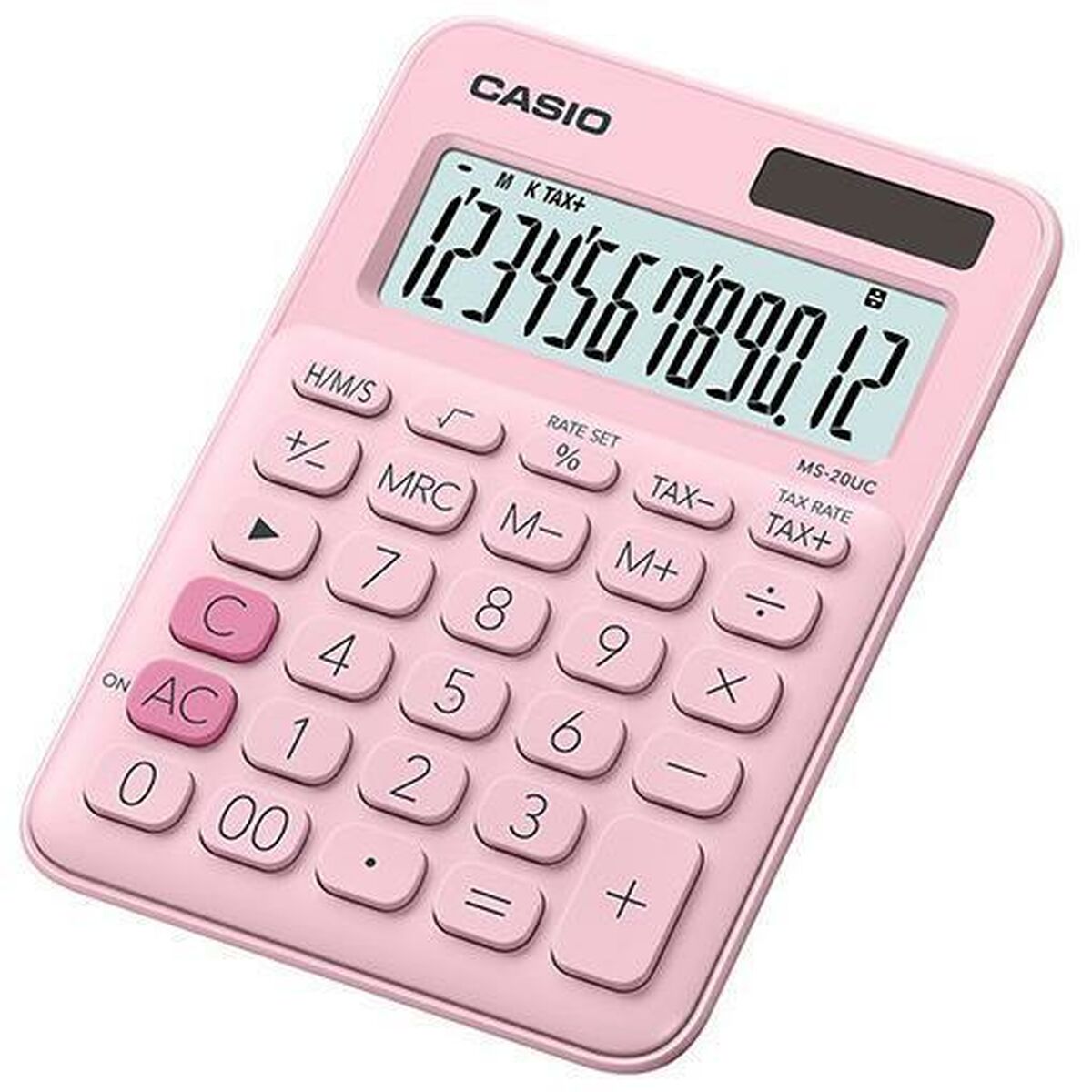 Calculator Casio MS-20UC-PK Pink Plastic