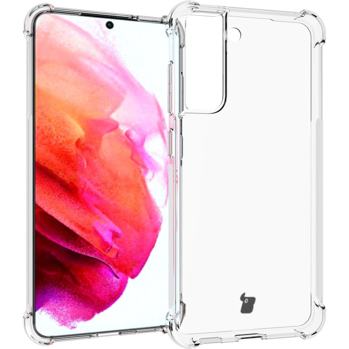 Bizon Case Clear Pack case + 2x screen glass + lens glass Samsung Galaxy S21 FE clear