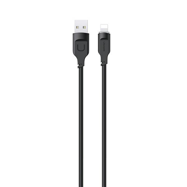 USAMS Lithe Series Cable USB/Lightning Fast Charging 2,4A 1,2m black (US-SJ565)