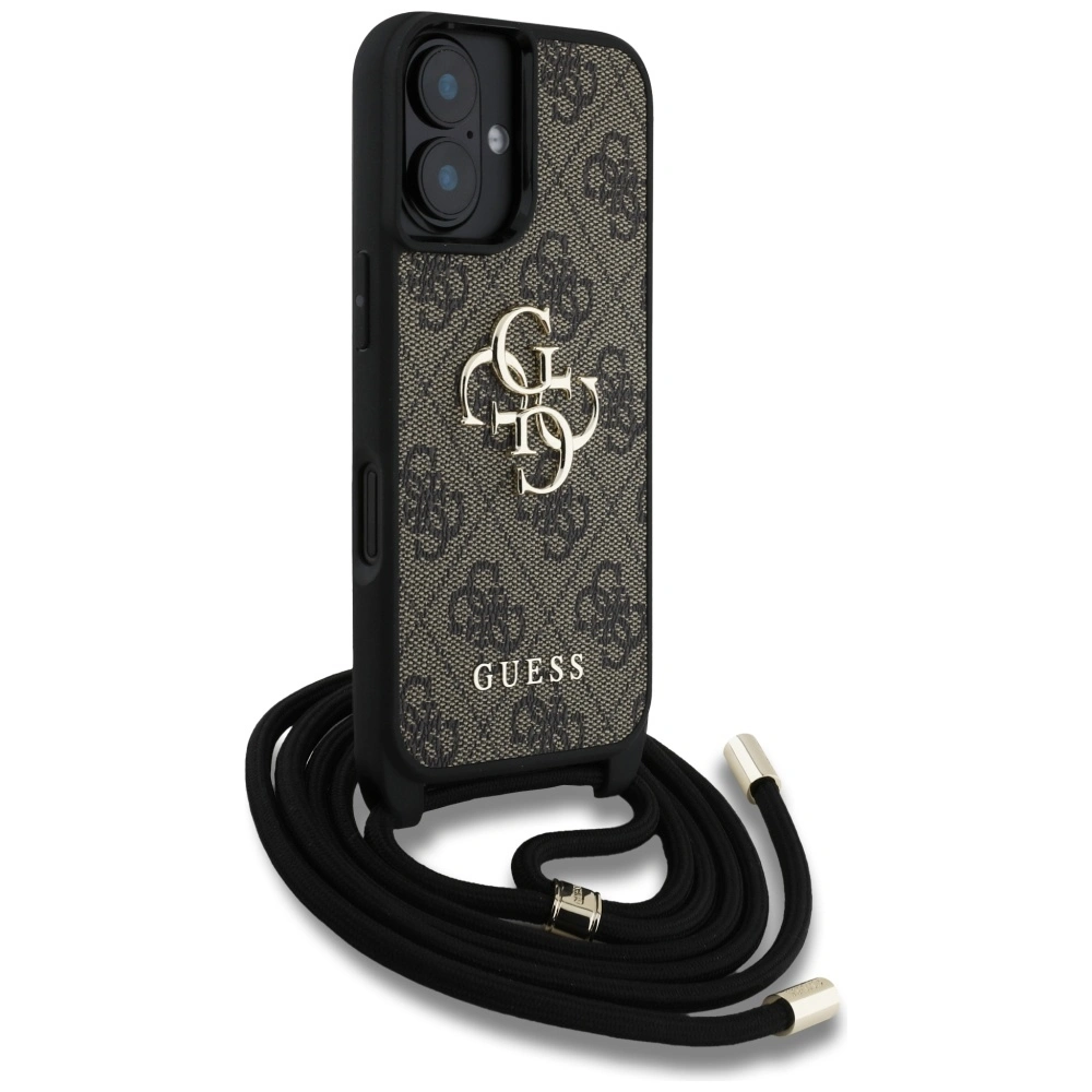 Guess 4G Big Logo Cord Stap Crossbody Apple iPhone 16 brown
