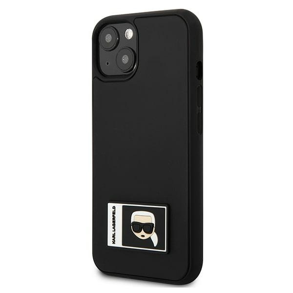 Karl Lagerfeld KLHCP13M3DKPK Apple iPhone 13 black hardcase Ikonik Patch