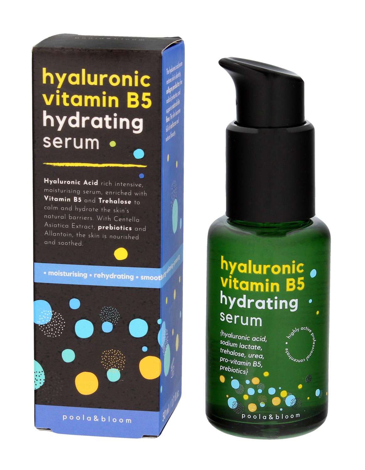 Poola&Bloom Serum do twarzy z kwasem hialuronowym i witaminą B5 50ml