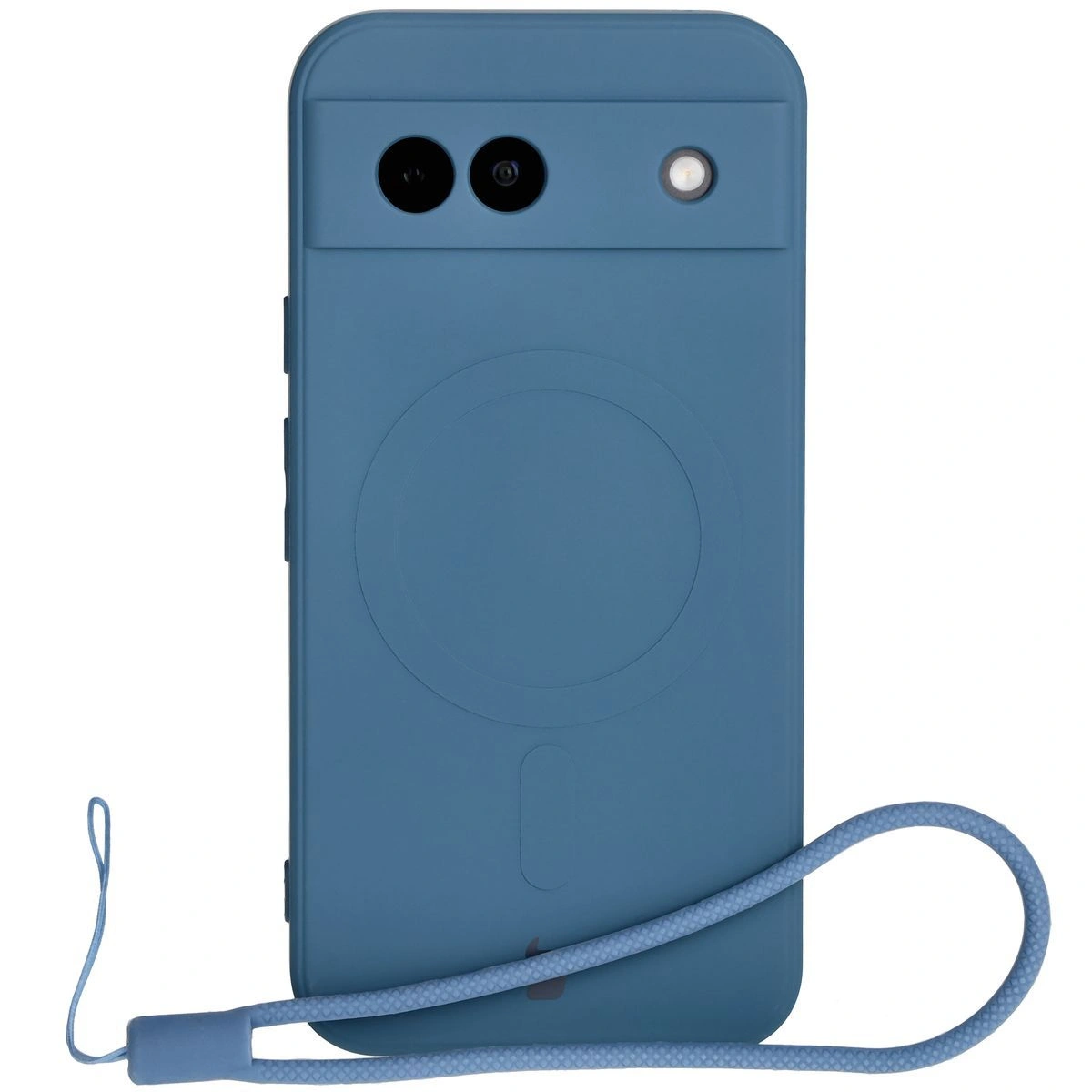 Bizon Case Silicone Magnetic Sq Google Pixel 8a navy blue