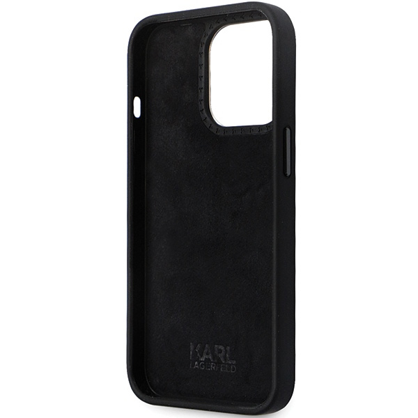 Karl Lagerfeld KLHCP13LSMHCNPK iPhone 13/13 Pro hardcase Silicone C Metal Pin black