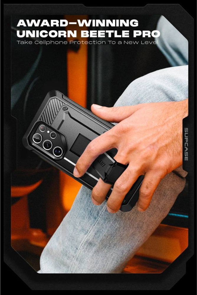 Supcase Unicorn Beetle Pro Samsung Galaxy S22 Ultra Black [2 SET]