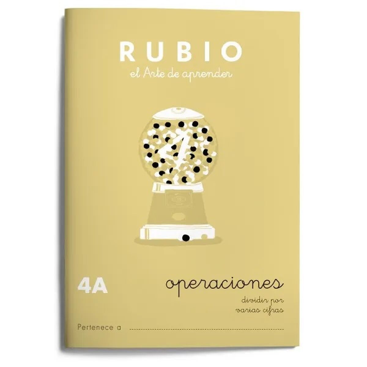 Maths exercise book Rubio Nº4A A5 Spanish 20 Sheets (10Units)