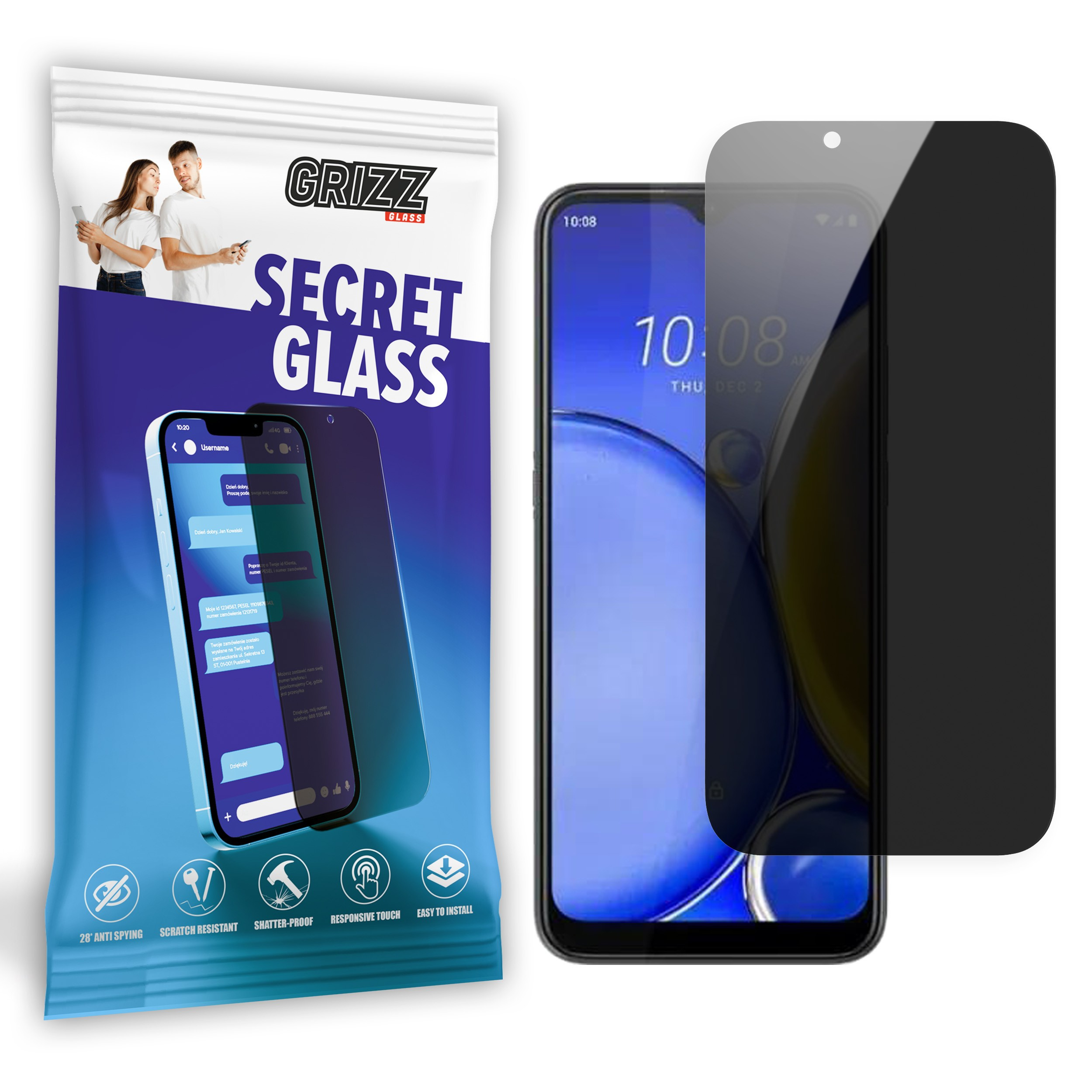 GrizzGlass SecretGlass HTC Wildfire E Star
