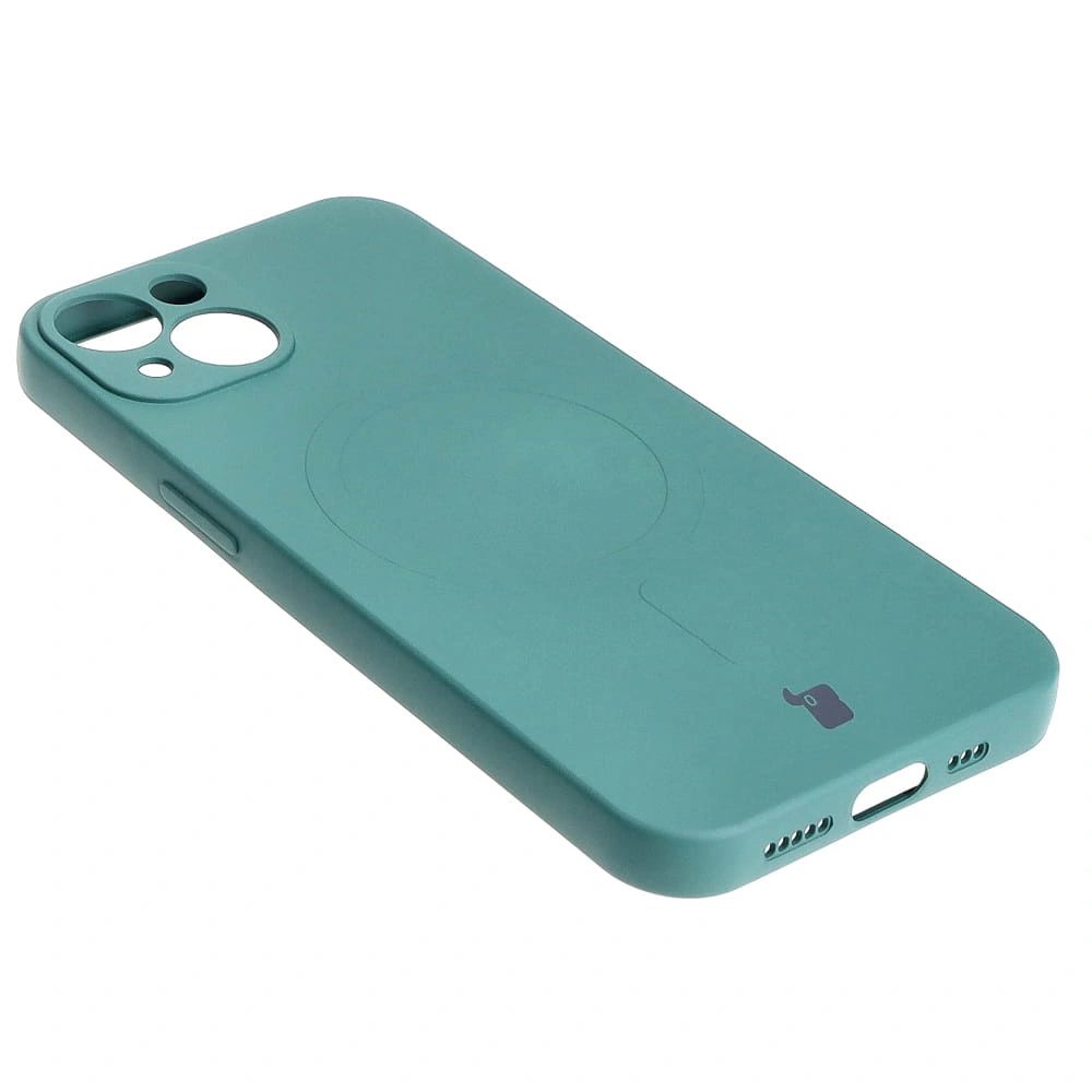 Bizon Case Silicone Magnetic Apple iPhone 13 dark green