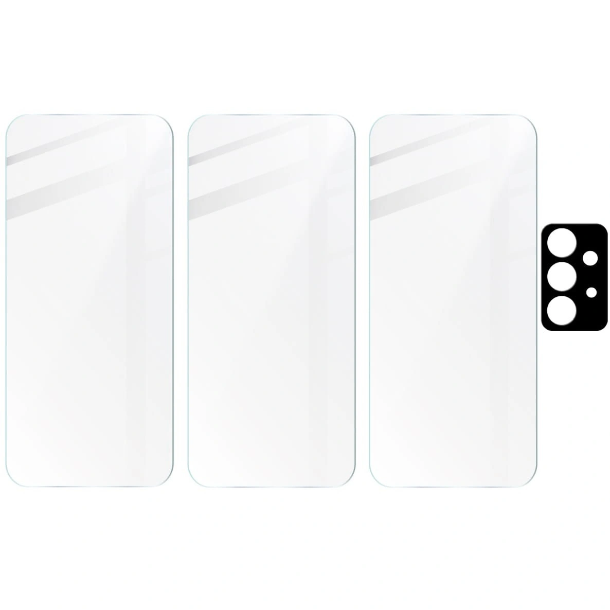 Bizon Glass Clear tempered glass - 3 pcs. + lens glass Samsung Galaxy A52s 5G A52 4G/5G