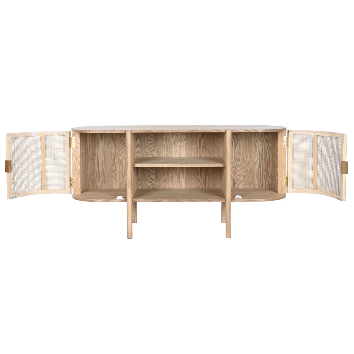 TV furniture Home ESPRIT Natural Rubber wood 120 x 43,5 x 60 cm
