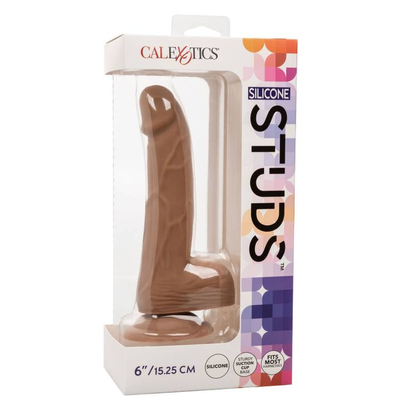 CALIFORNIA EXOTICS SILICONE STUDS 15,24 CM BROWN