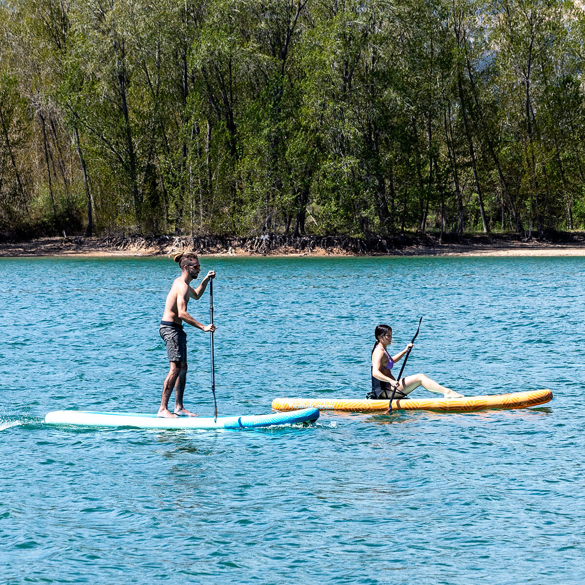 2 in 1 Aufblasbares Paddel-Board mit Sitz und Zubehör Siros InnovaGoods 10'5" 320 cm 2 in 1 Aufblasbares Paddel-Board mit Sitz und Zubehör Siros InnovaGoods 10'5" 320 cm