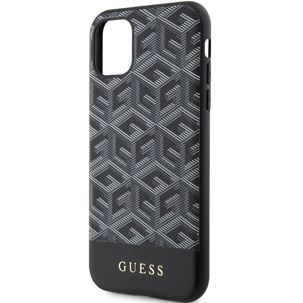 Guess GUHMN61HGCFSEK Apple iPhone 11/XR black hardcase GCube Stripes MagSafe