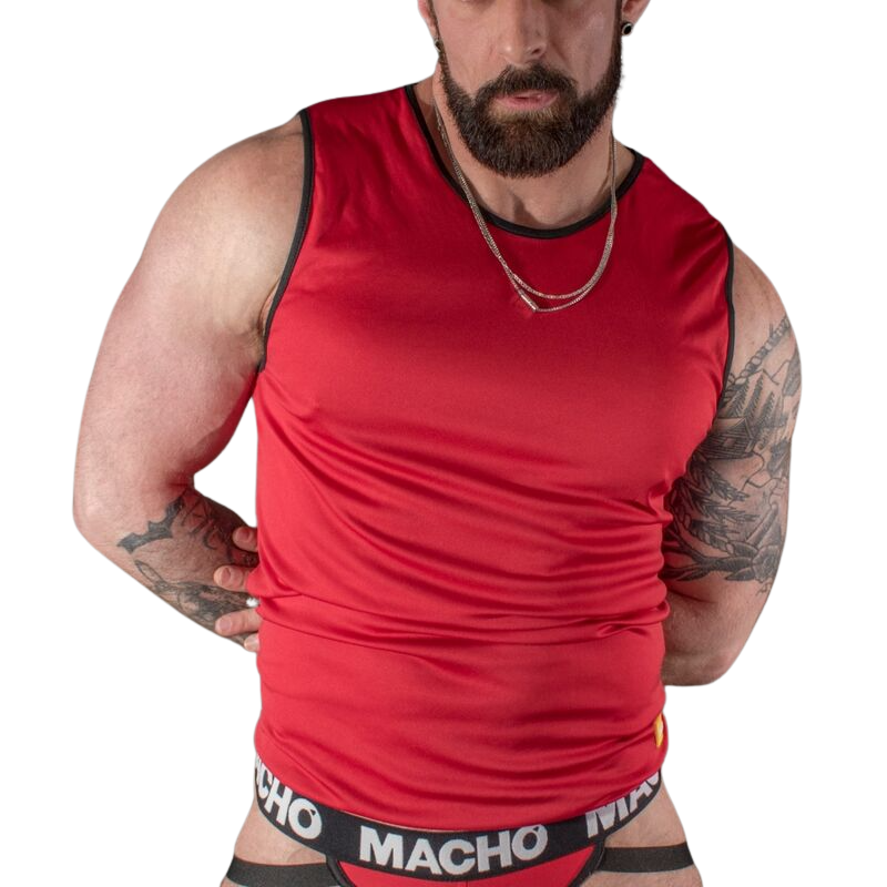MACHO - RED T-SHIRT L/XL