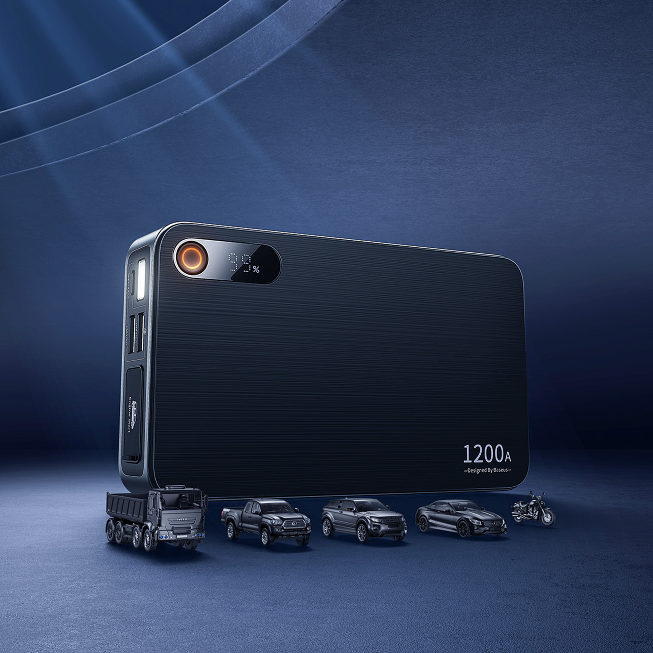 Baseus Super Energy Pro+ Powerbank Jump Starter 1200A black