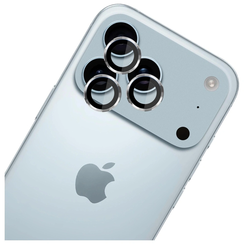 Szkło hybrydowe na obiektyw aparatu 3MK Lens Protection Pro do Apple iPhone 17 Pro / 17 Pro Max srebrny
