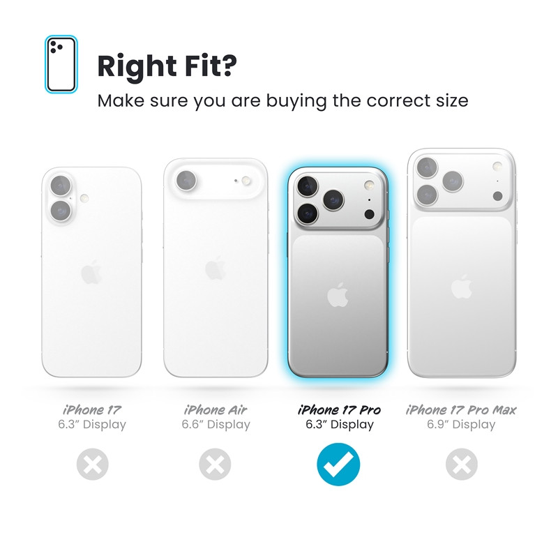 Etui Speck Presidio Lux MagSafe do Apple iPhone 17 Pro (Deep Sea Fade / Black / Spell Blue)