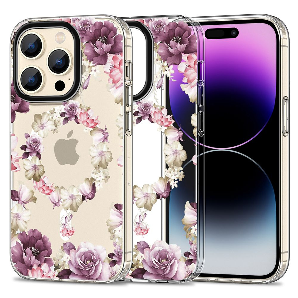 Tech-protect MagMood MagSafe Apple iPhone 15 Pro Max Rose Floral