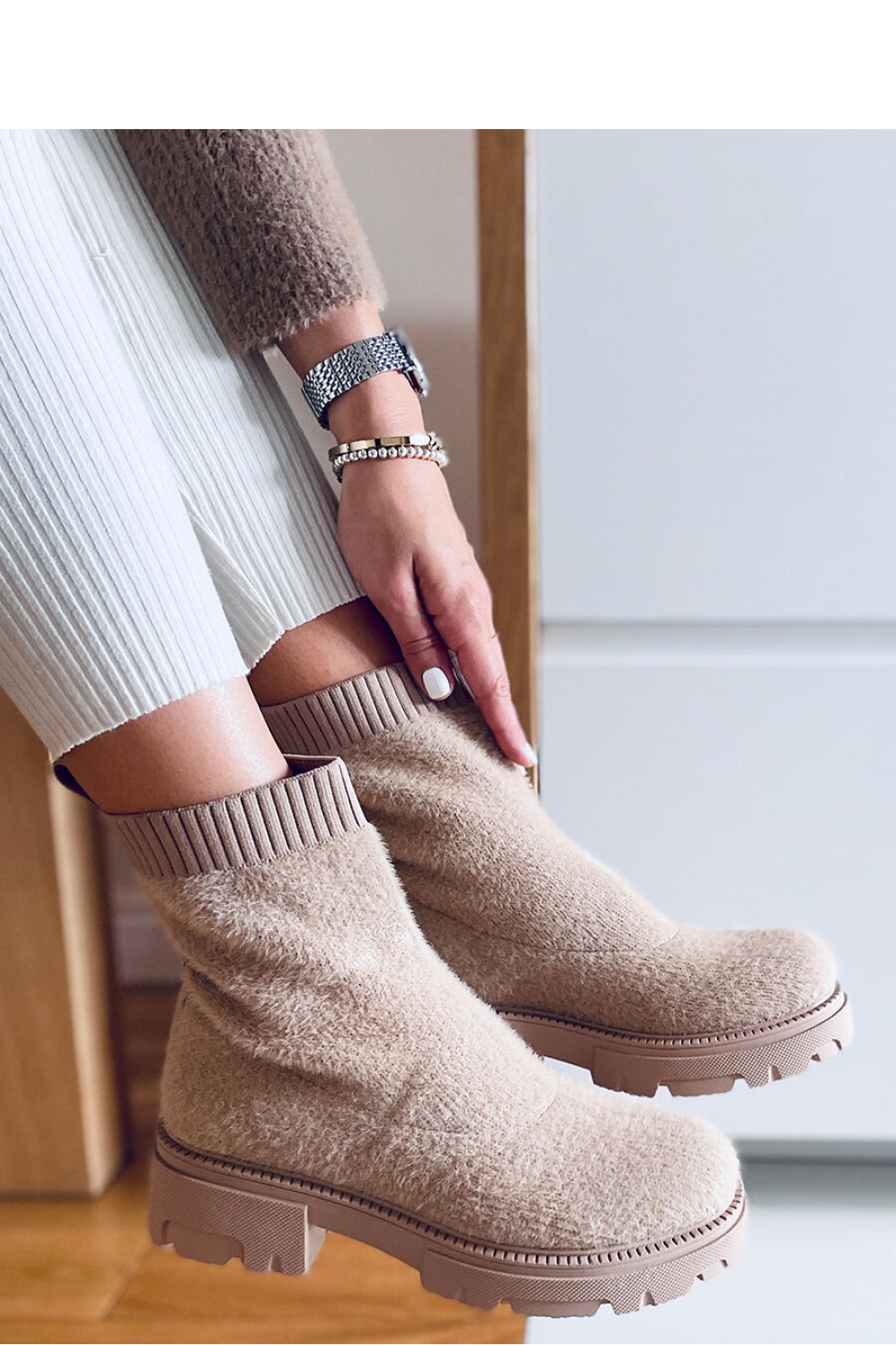 Stiefeletten model 170276 Inello beige Damen