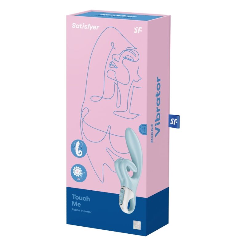 SATISFYER TOUCH ME RABBIT VIBRATION - BLUE