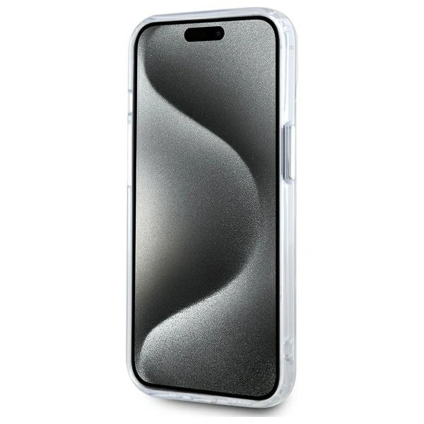 Karl Lagerfeld KLHMP14SHLSKCH Apple iPhone 14 hardcase IML Metal Karl&Choupette Head MagSafe white