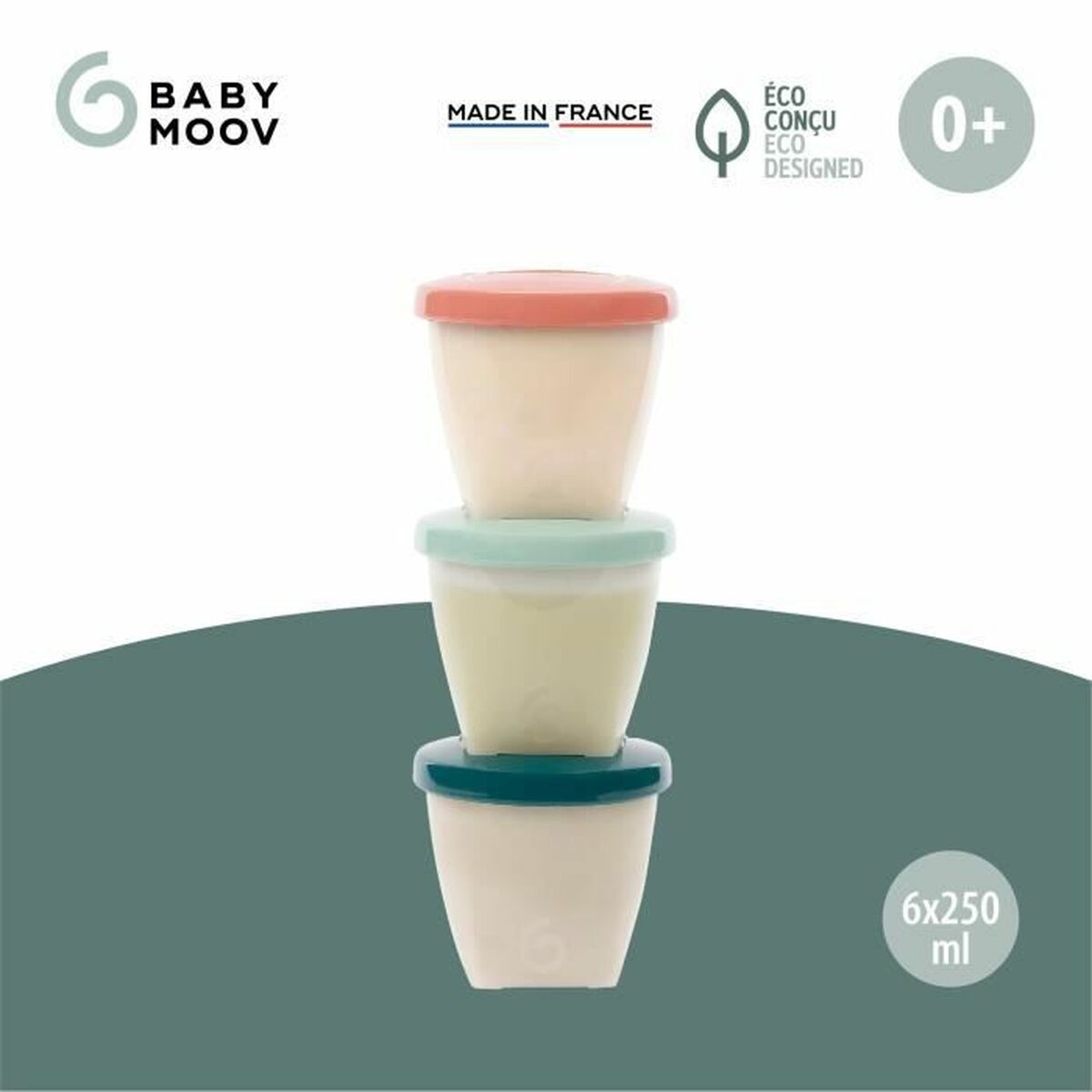Set of lunch boxes Babymoov Multicolour 3 Units