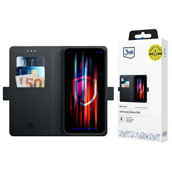 3MK Wallet Case Samsung Galaxy S24 black