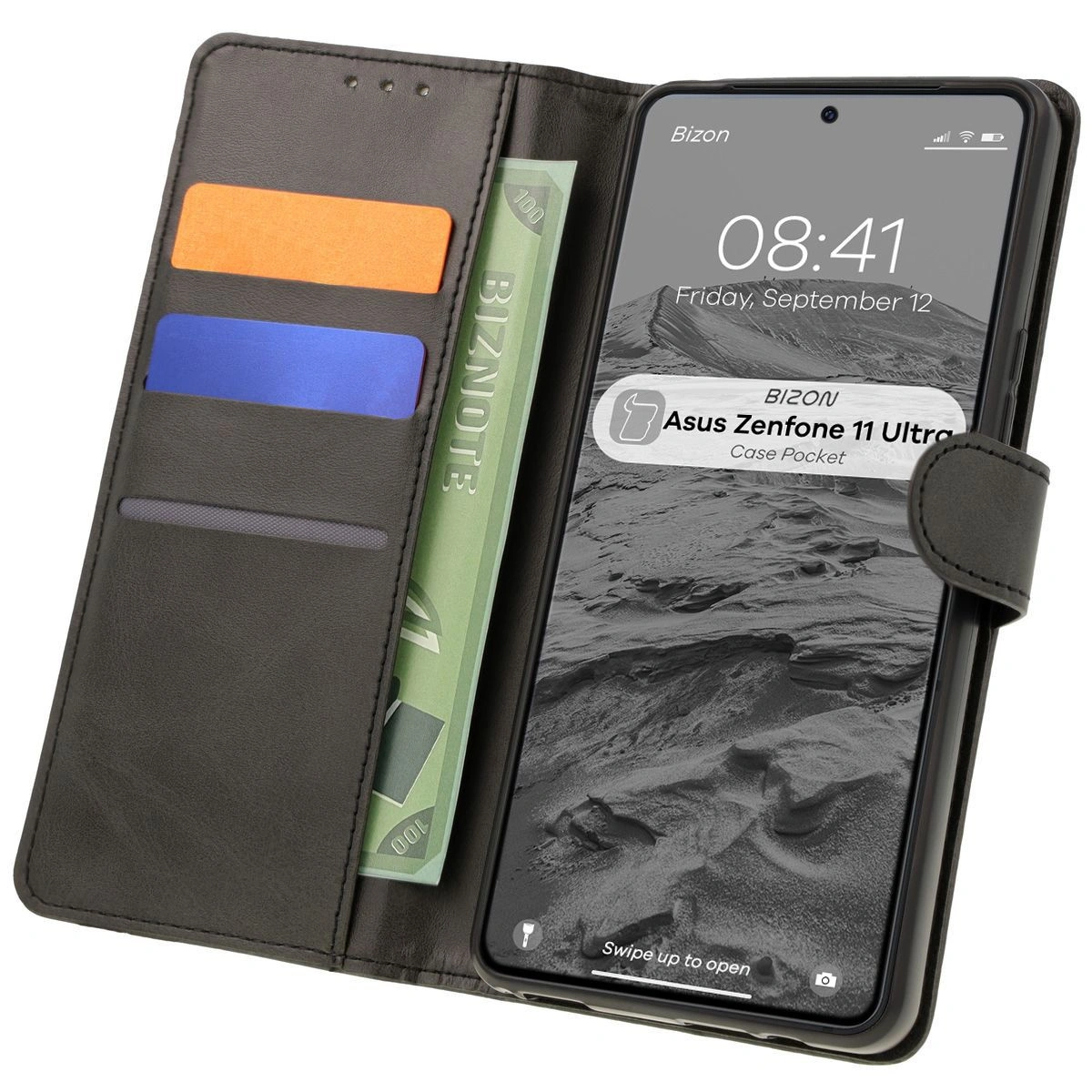 Bizon Case Pocket Asus Zenfone 11 Ultra black